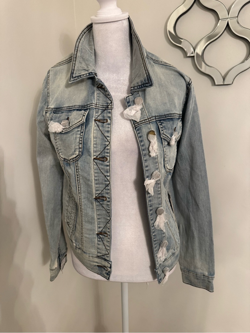 Light Wash Denim Jacket - Women Jean Jacket